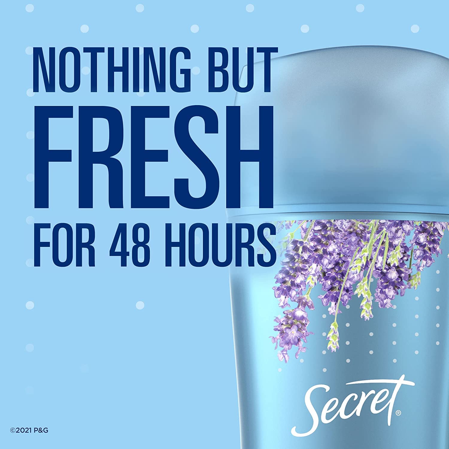 Secret Antiperspirant and Deodorant for Women, Original Clear Gel, Lavender Scent, 2.6 Oz, Pack of 6 - Image 2